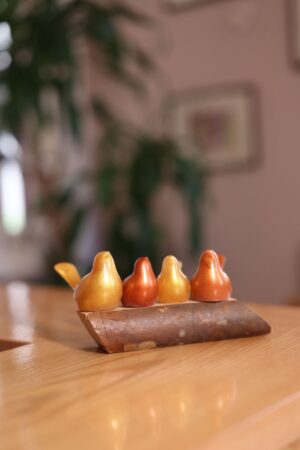 Family Birds (4 Birds On Wood)