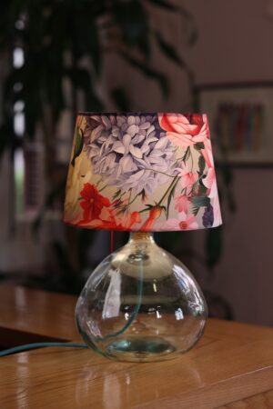 Pastel Flower - Blue Glass