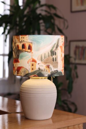 Lebanese Village - Pottery Vase Table Lamp