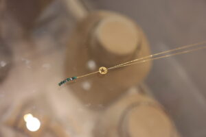 Gold Chain With Star And Malakite Boule