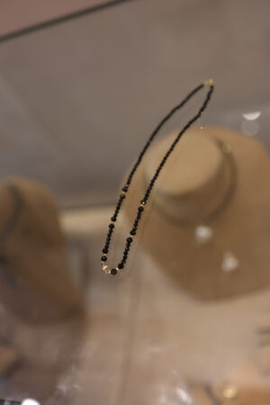 Black Onyx Choker With Gold And Emaille